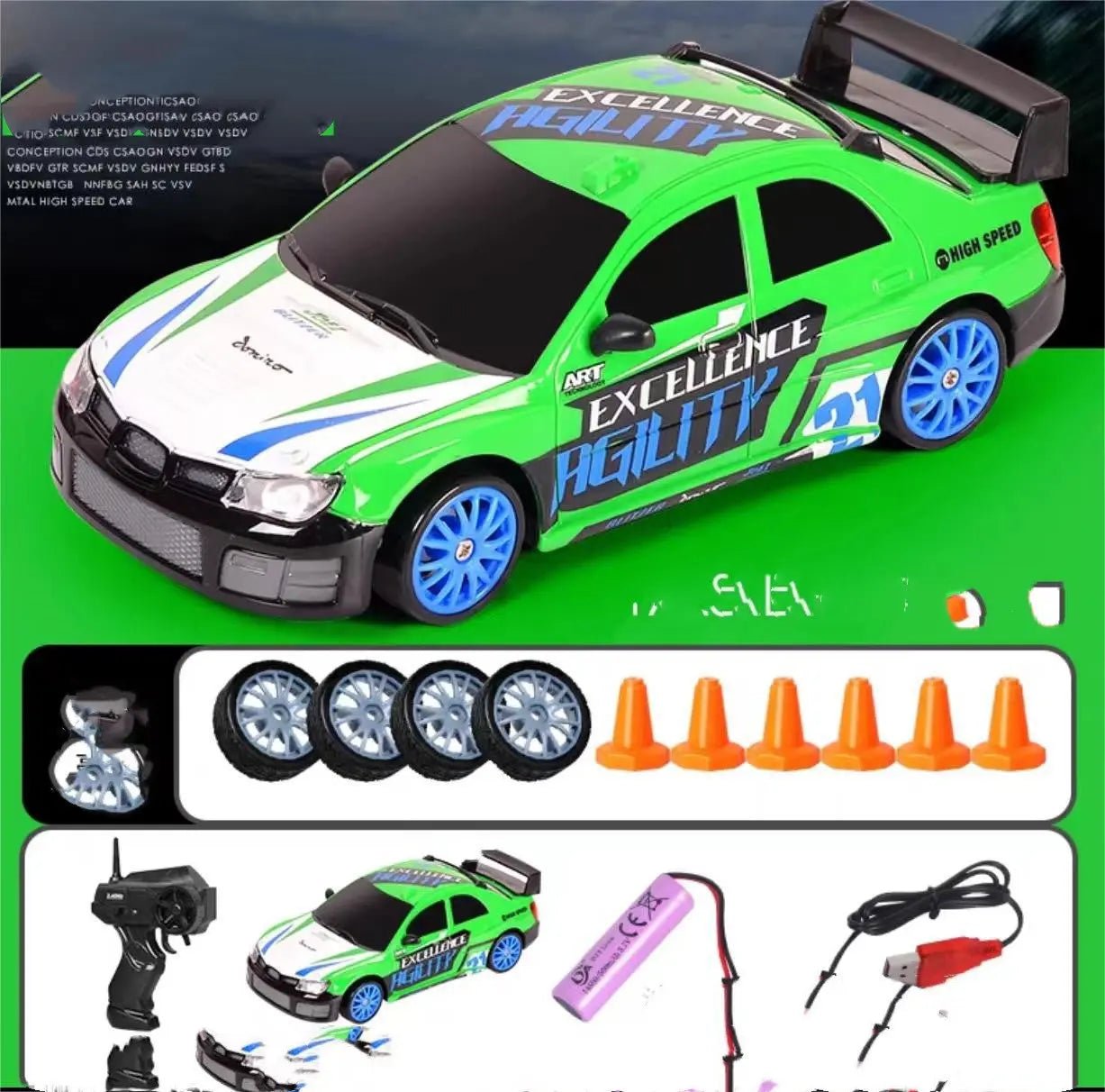 High-Speed Remote Control Drift Car – Fun Racing Experience for Kids