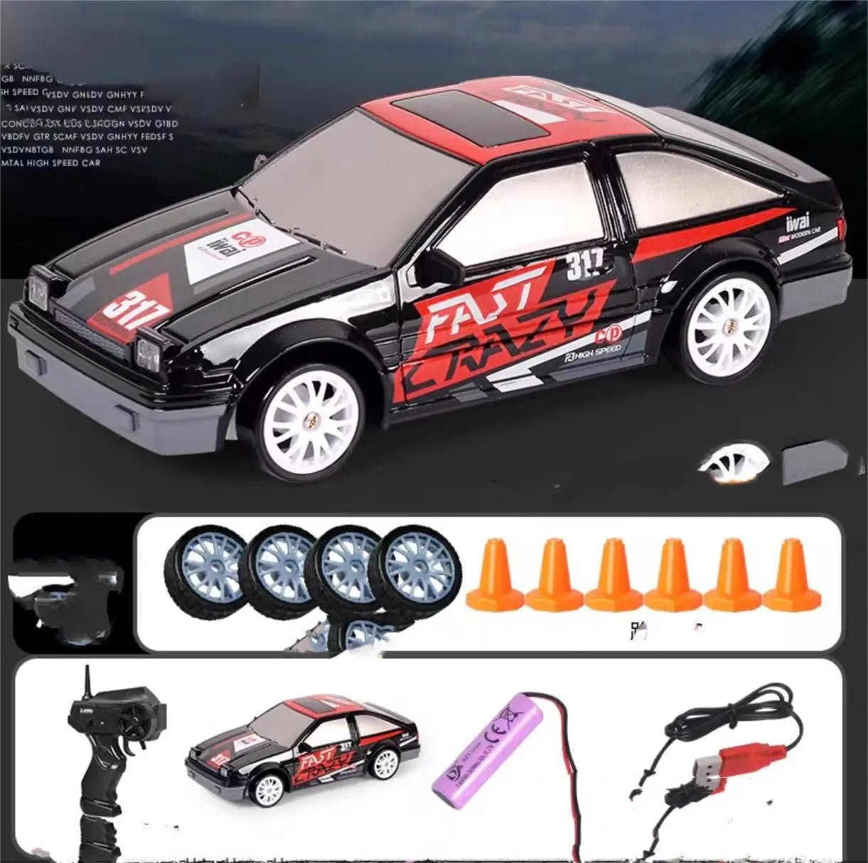 High-Speed Remote Control Drift Car – Fun Racing Experience for Kids