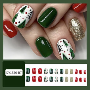 Christmas-Themed Nail Art Set – Perfect for Holiday Nail Designs