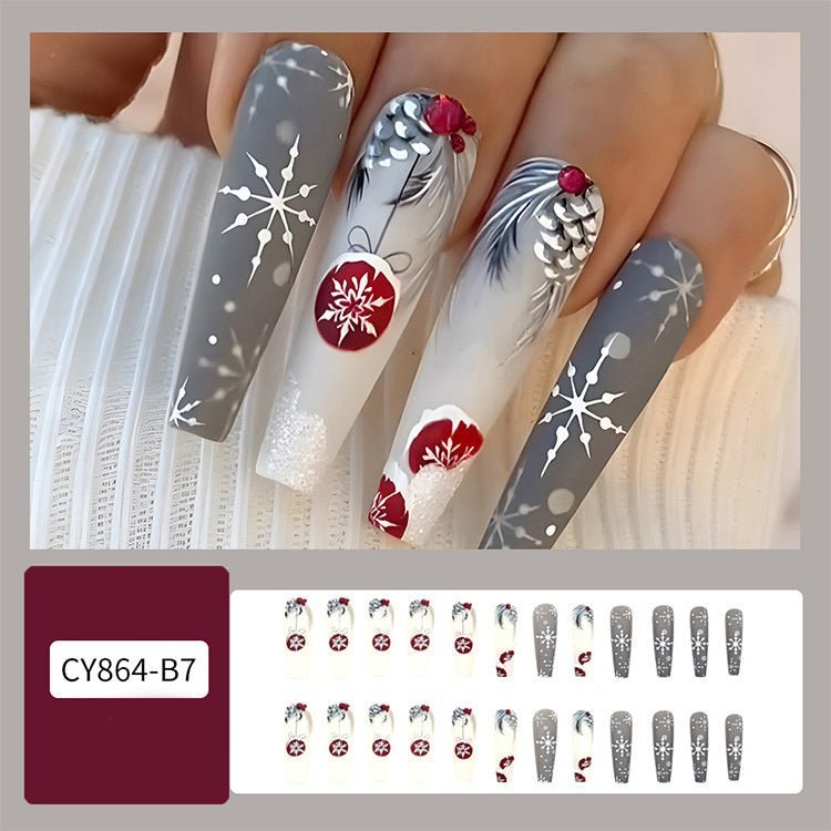 Christmas-Themed Nail Art Set – Perfect for Holiday Nail Designs