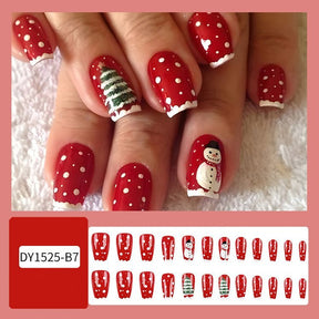 Christmas-Themed Nail Art Set – Perfect for Holiday Nail Designs