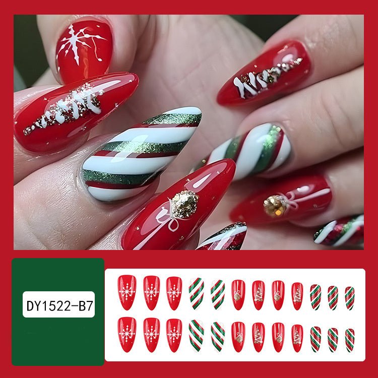 Christmas-Themed Nail Art Set – Perfect for Holiday Nail Designs