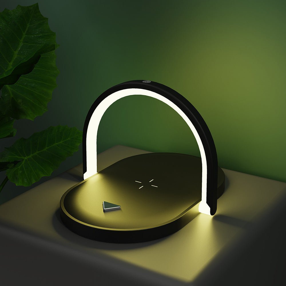 3 In 1 Foldable Wireless Charger Night Light Wireless Charging Station Stonego LED Reading Table Lamp 15W Fast Charging Light - #nabisa#