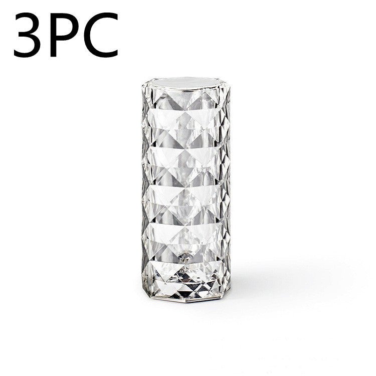 Nordic Crystal Lamp USB Table Lamps Bedroom Touch Dimming Atmosphere Nabisa