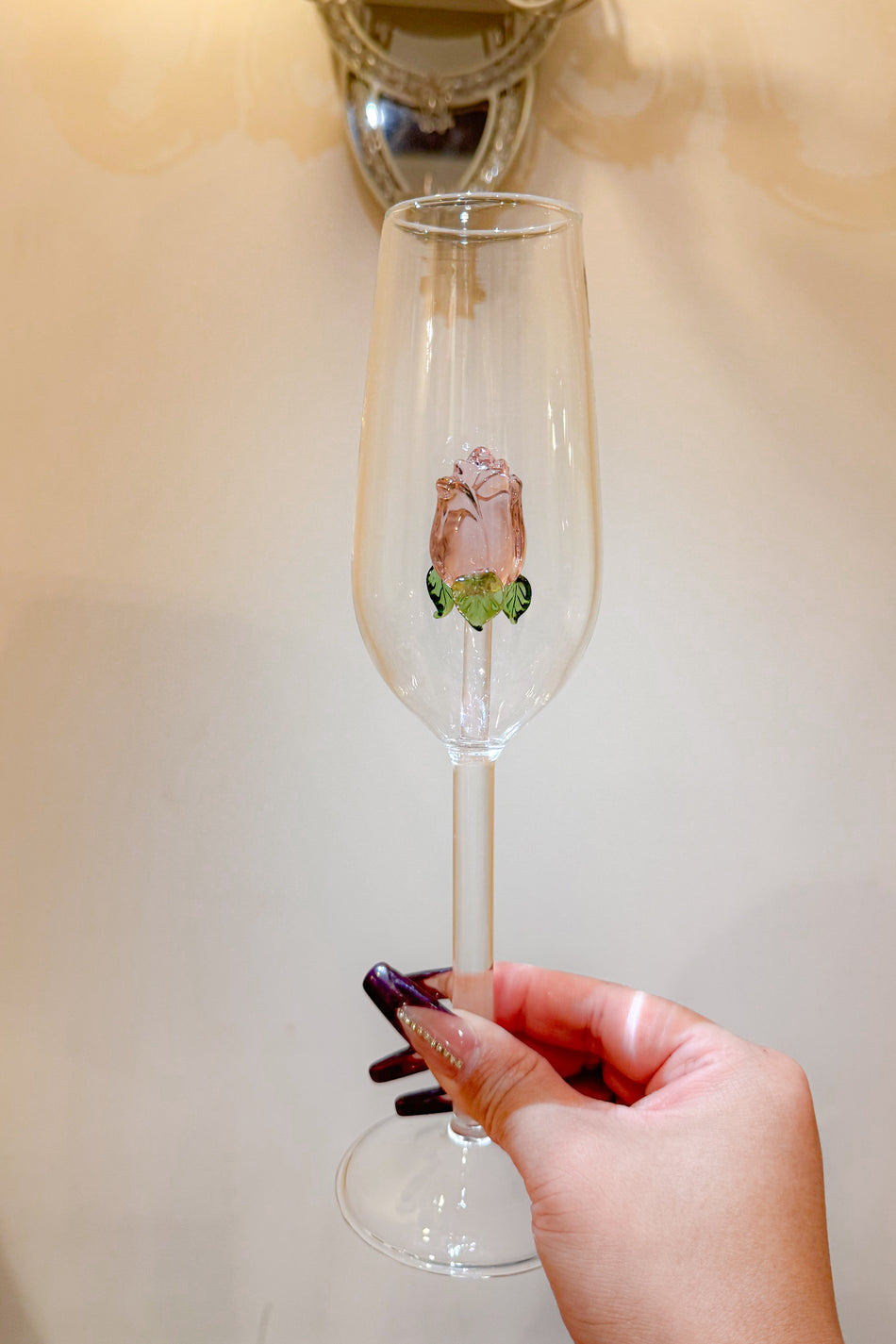 Rose Champagne Glass Simple Fashion Glass Nabisa