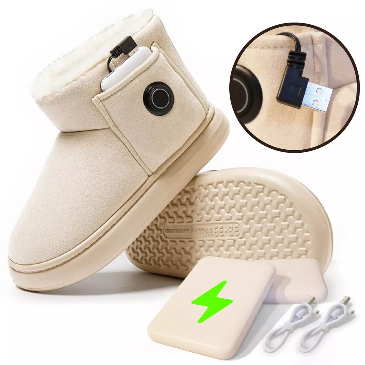 Rechargeable Electric Heating Shoes - Winter Warmers for Men & Women Nabisa