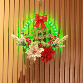 Christmas 30CM Luminous Garland Door Hanging Christmas Decorations