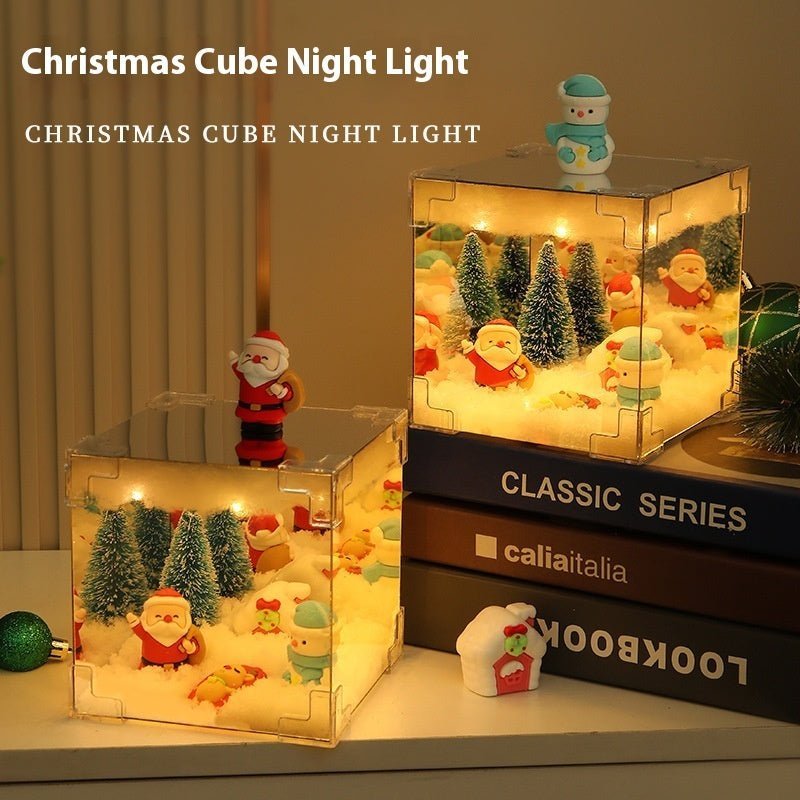 Christmas Cube Small Night Lamp Desktop Decoration - #nabisa#