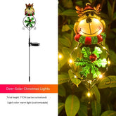 Solar Christmas Led Snowman Elk Ground Plug Light Nabisa