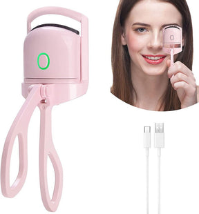 Eyelash Curler Portable Electric Heated Comb Eye Lash Long Lasting Eyelashes Curls