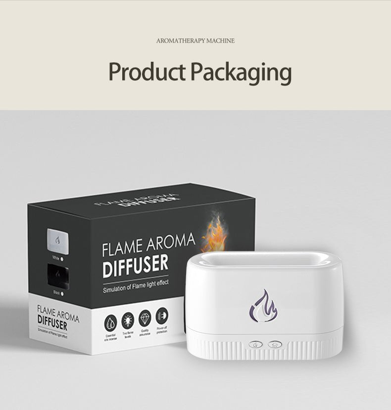 Factory Price Flame Humidifier Aroma Diffusers Machine Home Bedroom Silent Essential Oil Flame Aroma Diffuser - #nabisa#