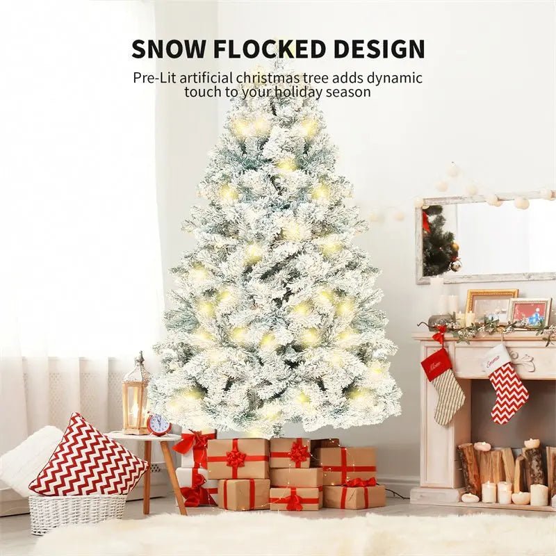 More Discount Off! PVC Artificial Snow Christmas Tree – Mall & Window Decoration, Cedar Christmas Tree, Holiday Decoration Supplies - #nabisa#