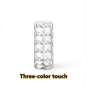 Nordic Crystal Lamp USB Table Lamps Bedroom Touch Dimming Atmosphere